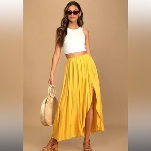 NWT lulus maxi skirt